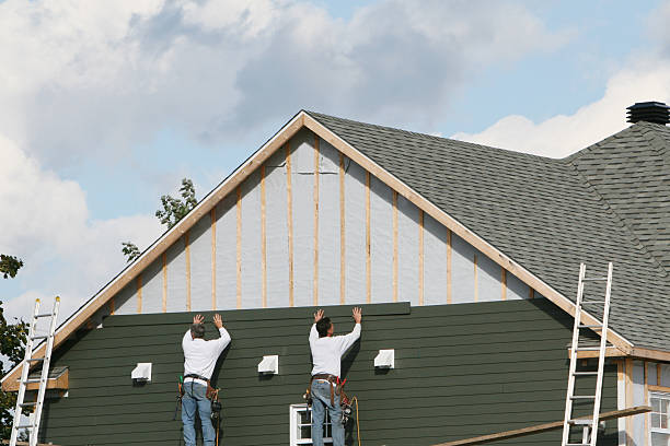 Professional Siding Contractor technician working in Mahaffey, PA